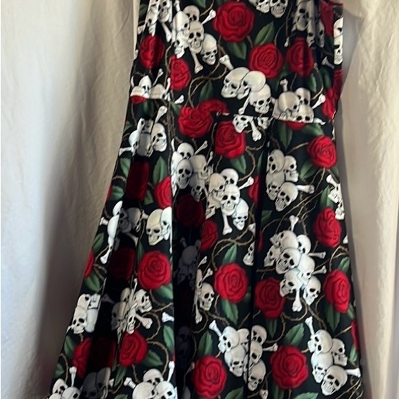 Poison Candy skull&rose cotton dress L - Picture 12 of 12